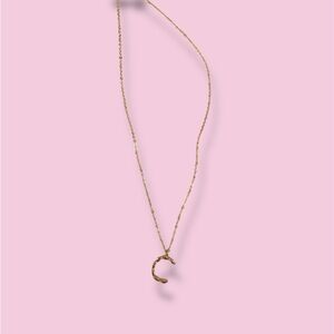 Elegant Gold C Necklace